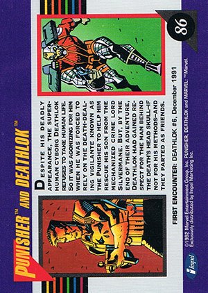 Impel Marvel Universe III Base Card 86 Punisher and Deathlok