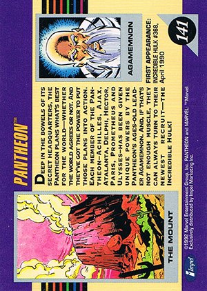 Impel Marvel Universe III Base Card 141 Pantheon