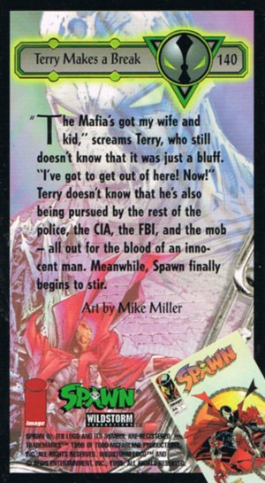 Image/Wildstorm Spawn Base Card 140 Terry Makes a Break