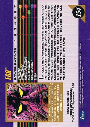 Impel Marvel Universe III Base Card 154 Ego