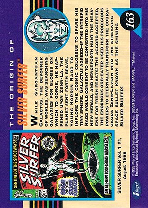 Impel Marvel Universe III Base Card 163 Silver Surfer