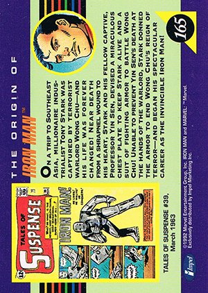 Impel Marvel Universe III Base Card 165 Iron Man