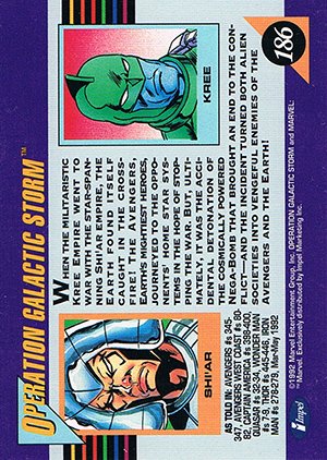 Impel Marvel Universe III Base Card 186 Operation Galactic Storm