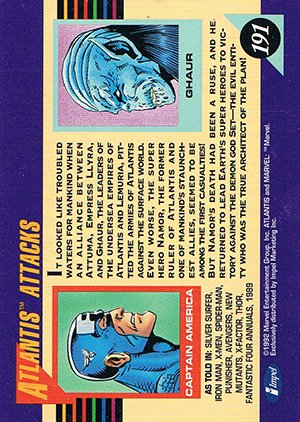 Impel Marvel Universe III Base Card 191 Atlantis Attacks