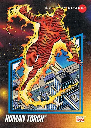 Impel Marvel Universe III Base Card 58 Human Torch