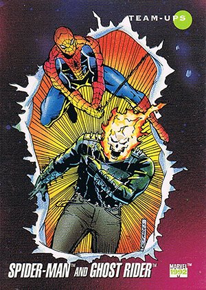 Impel Marvel Universe III Base Card 72 Spider-Man and Ghost Rider