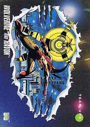 Impel Marvel Universe III Base Card 91 Wolverine and Havok