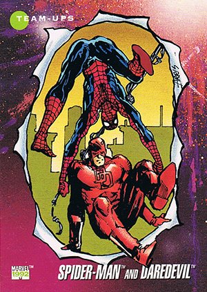 Impel Marvel Universe III Base Card 97 Spider-Man and Daredevil