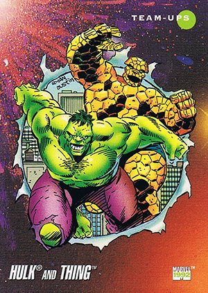 Impel Marvel Universe III Base Card 98 Hulk and Thing