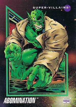 Impel Marvel Universe III Base Card 101 Abomination