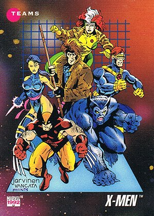 Impel Marvel Universe III Base Card 182 X-Men (Blue)