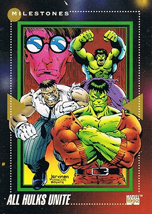 Impel Marvel Universe III Base Card 194 All Hulks Unite
