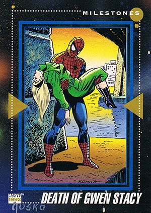Impel Marvel Universe III Base Card 197 Death of Gwen Stacy