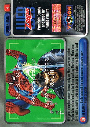 Fleer/Skybox Marvel Vision Base Card 4 Blade - Spider-Man Team-Up