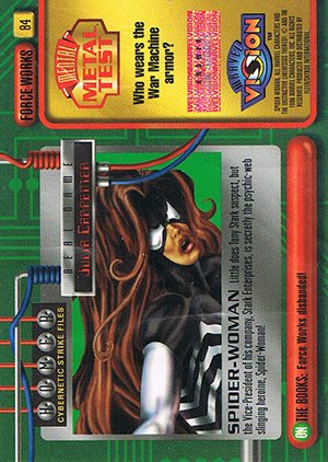 Fleer/Skybox Marvel Vision Base Card 84 Spider-Woman