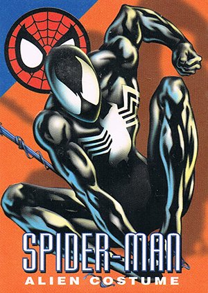 Fleer/Skybox Marvel Vision Base Card 2 Spider-Man - Alien Costume