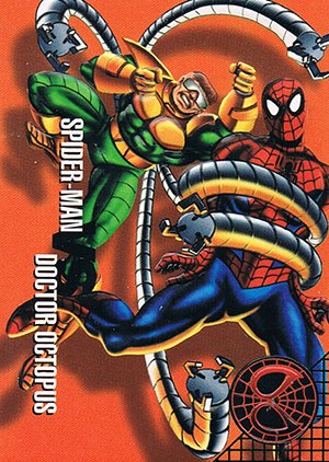 Fleer/Skybox Marvel Vision Base Card 21 Spider-Man vs. Doctor Octopus