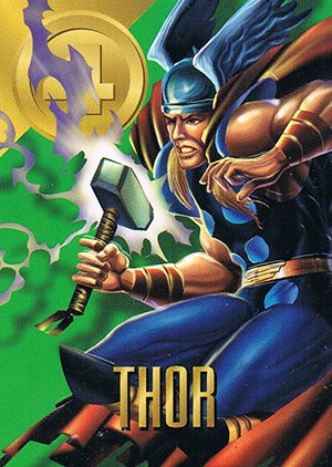 Fleer/Skybox Marvel Vision Base Card 72 Thor