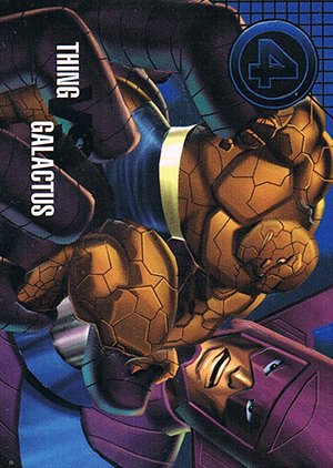 Fleer/Skybox Marvel Vision Base Card 77 Thing vs. Galactus