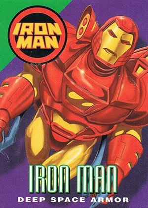 Fleer/Skybox Marvel Vision Base Card 80 Iron Man - Deep Space Armor