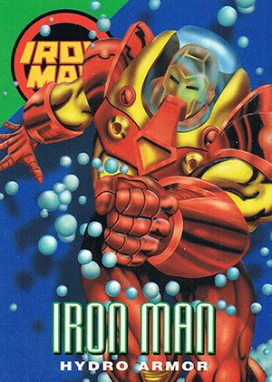 Fleer/Skybox Marvel Vision Base Card 81 Iron Man - Hydro Armor