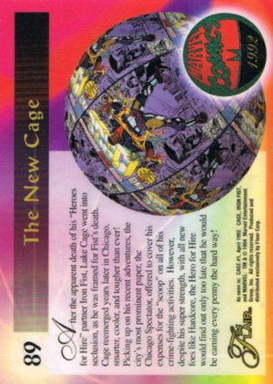 Fleer Marvel Annual Flair '94 Base Card 89 Cage