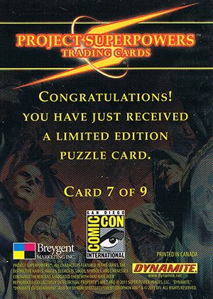 Breygent Marketing Project Superpowers Artist Puzzle Card (SDCC Mystery Packs) 7 