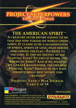 Breygent Marketing Project Superpowers Fighting Yank's War Journal 2 The American Spirit