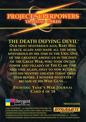 Breygent Marketing Project Superpowers Fighting Yank's War Journal 4 The Death Defying Devil