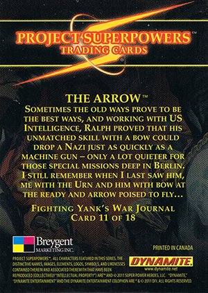 Breygent Marketing Project Superpowers Fighting Yank's War Journal 11 The Arrow