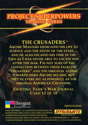 Breygent Marketing Project Superpowers Fighting Yank's War Journal 12 The Crusaders