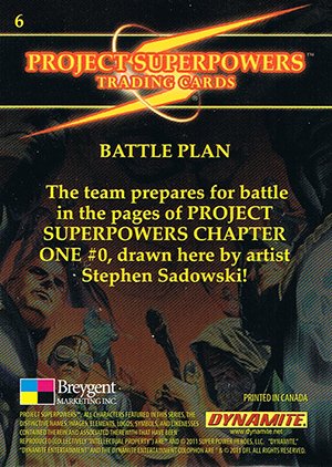 Breygent Marketing Project Superpowers Base Card 6 Battle Plan