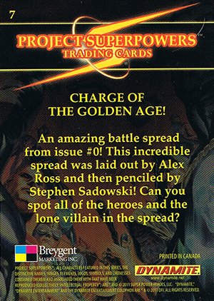 Breygent Marketing Project Superpowers Base Card 7 Charge of the Golden Age