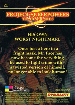 Breygent Marketing Project Superpowers Base Card 21 His own Worst Nightmare