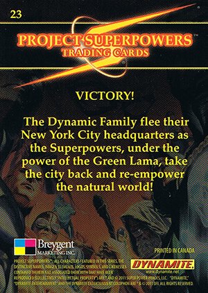 Breygent Marketing Project Superpowers Base Card 23 Victory!