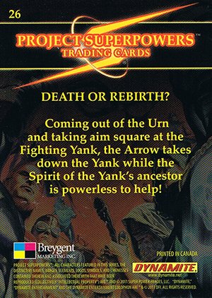 Breygent Marketing Project Superpowers Base Card 26 Death or Rebirth?