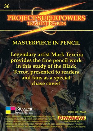 Breygent Marketing Project Superpowers Base Card 36 Masterpiece in Pencil