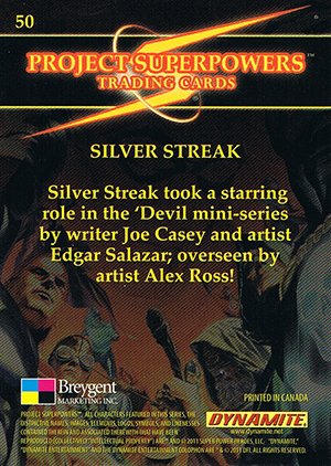 Breygent Marketing Project Superpowers Base Card 50 Silver Streak