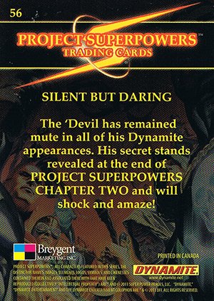 Breygent Marketing Project Superpowers Base Card 56 Silent But Daring