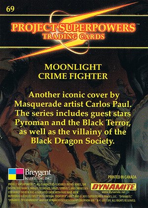 Breygent Marketing Project Superpowers Base Card 69 Moonlight Crime Fighter