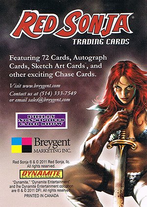 Breygent Marketing Red Sonja Promos  Philly Non-Sports Card Show