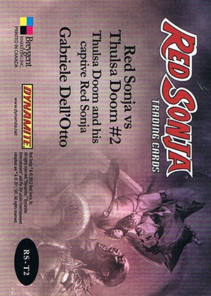 Breygent Marketing Red Sonja Red Sonja vs Thulsa Doom Card RS-T2 Thulsa Doom and his captive Red Sonja