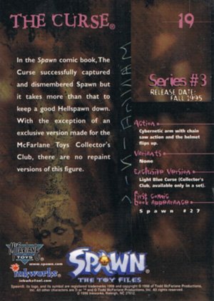 Inkworks Spawn the Toy Files Base Card 19 The Curse