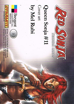 Breygent Marketing Red Sonja Base Card 3 Cover art