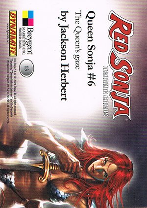 Breygent Marketing Red Sonja Base Card 13 The Queen's gaze