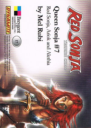 Breygent Marketing Red Sonja Base Card 17 Red Sonja, Ariok and Alethia