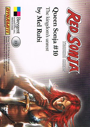 Breygent Marketing Red Sonja Base Card 23 The kingdom's unrest