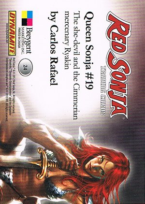 Breygent Marketing Red Sonja Base Card 24 The she-devil and the Cimmerian mercenary Ryakin