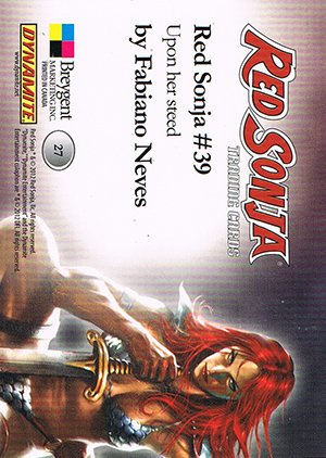 Breygent Marketing Red Sonja Base Card 27 Upon her steed