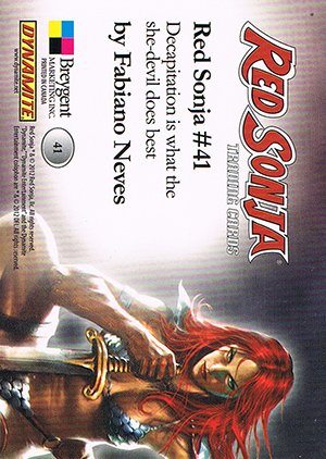 Breygent Marketing Red Sonja Base Card 41 Decapitation is what the she-devil does best